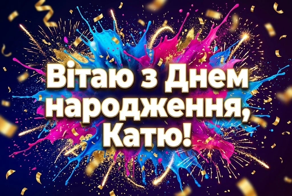 Катрусі з любов’ю: щирі привітання та святкові картинки до дня народження